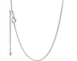 Curb Chain Silver Necklace
