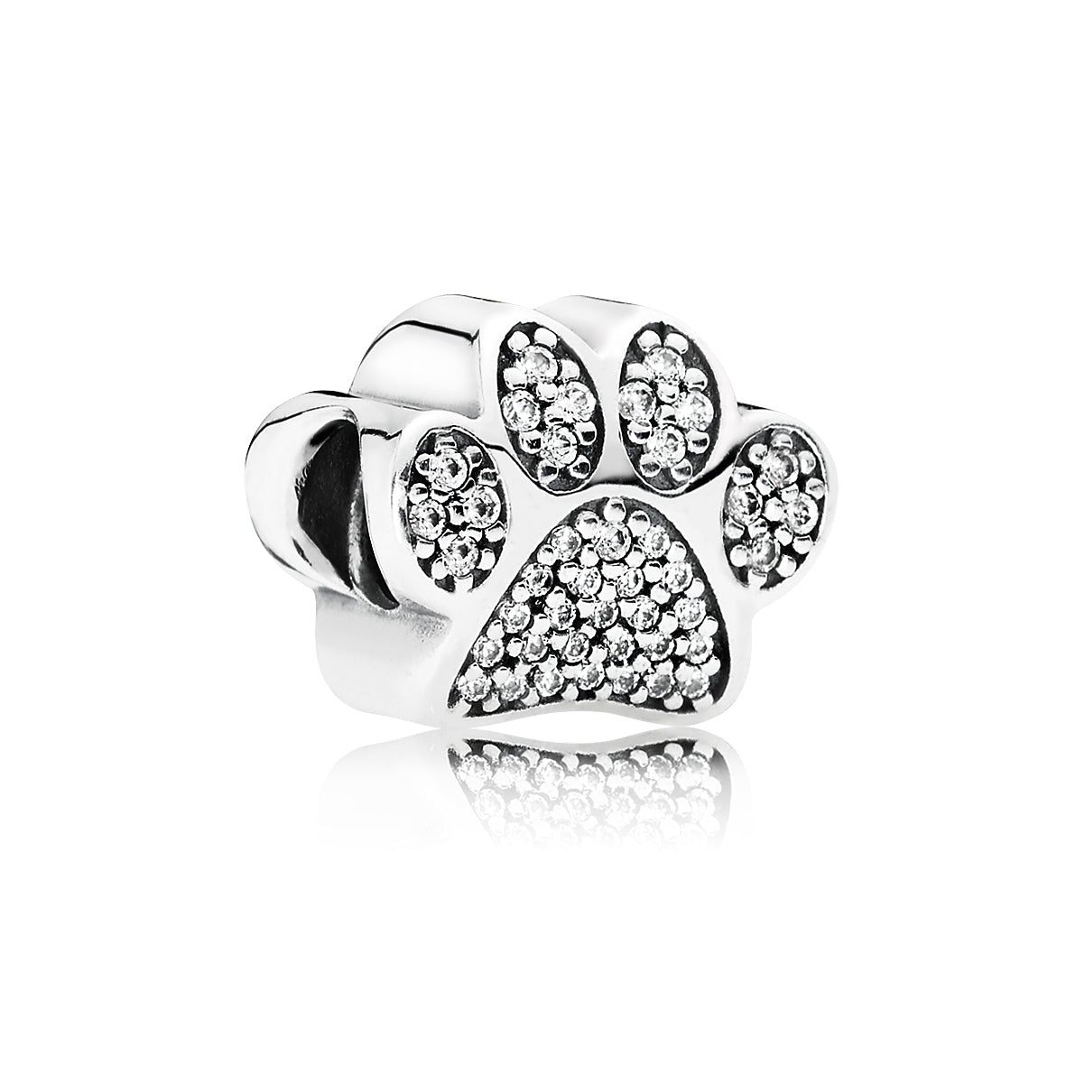 Pandora Dog Paw Print Charm