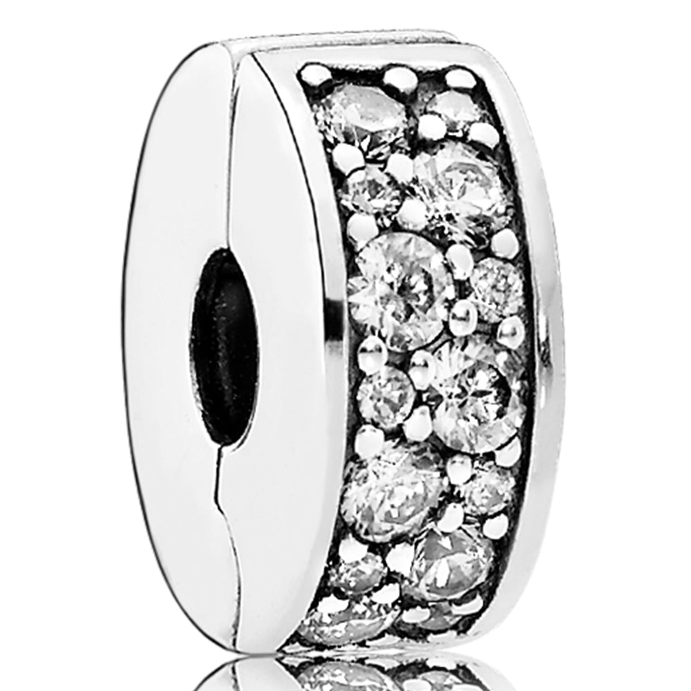Shining Elegance Silver Spacer Clip