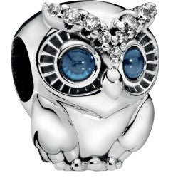 Pandora Sparkling Owl Silver Charm