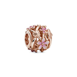 Pandora Rose Openwork Pink Daisy Flower Charm