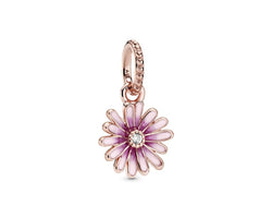 Pandora Rose Pink Daisy Flower Hanging Charm