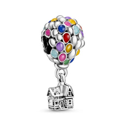 Disney Up House & Balloons Silver Charm