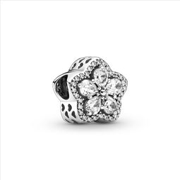 Sparkling Silver Snowflake Pave Charm