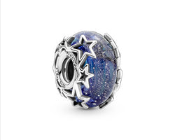 Pandora Silver Galaxy Murano Glass Charm