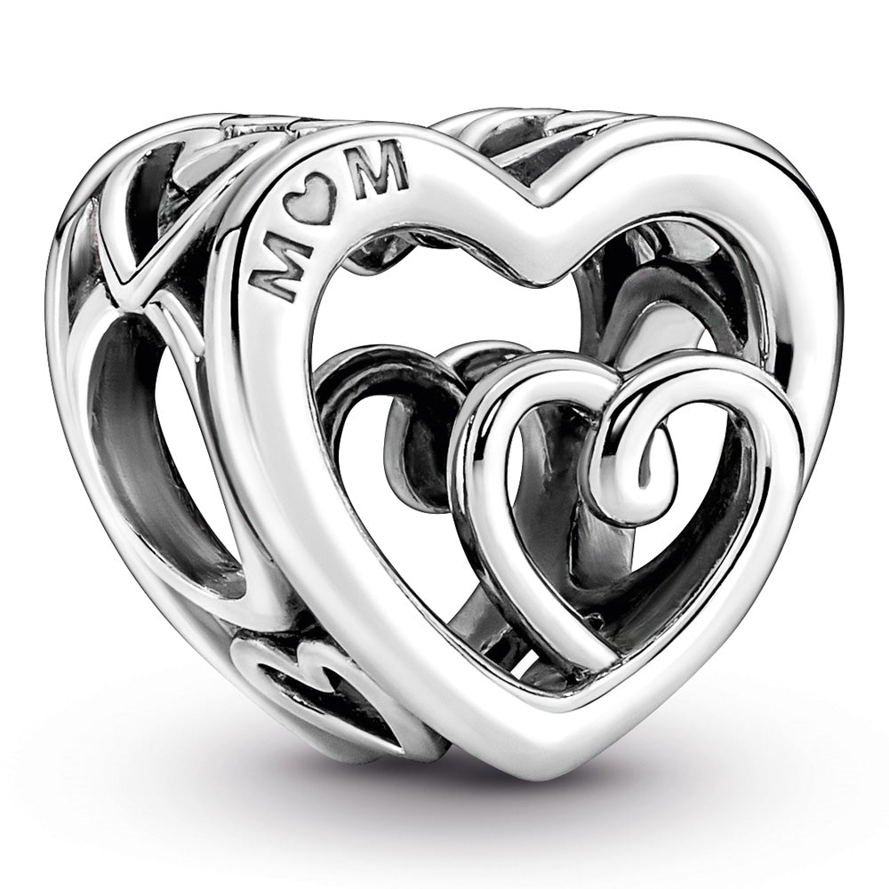 Pandora Entwined Hearts Sterling Silver Charm